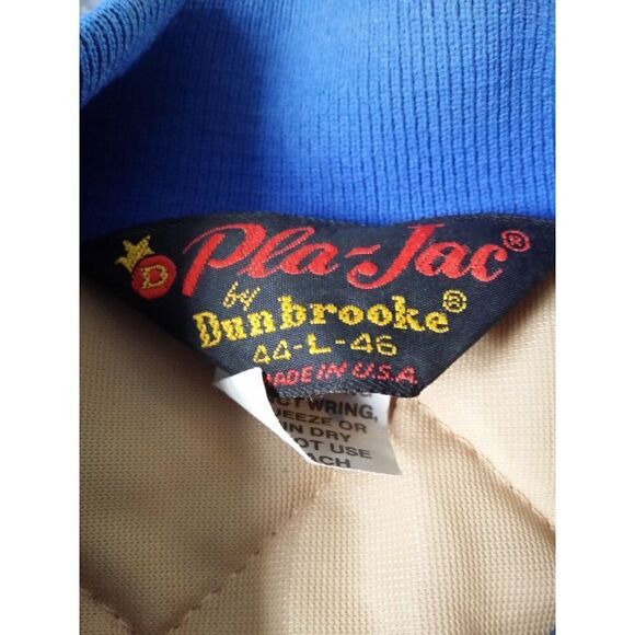 Vintage Kiwanis Club Of Casper Varsity Jacket Men Sz L 44-46 Pla-Jac By Dunbrook - Picture 6 of 9